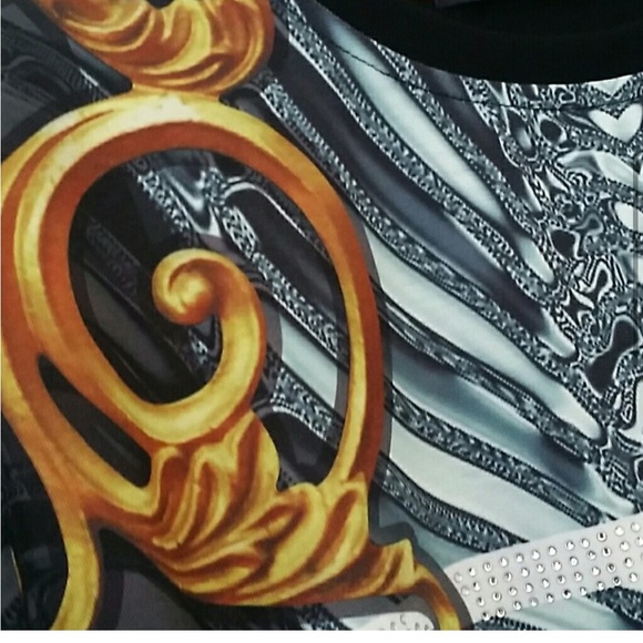 Hudson outerwear men’s Black and Gold Graphic Shirt - Picture 3 of 4